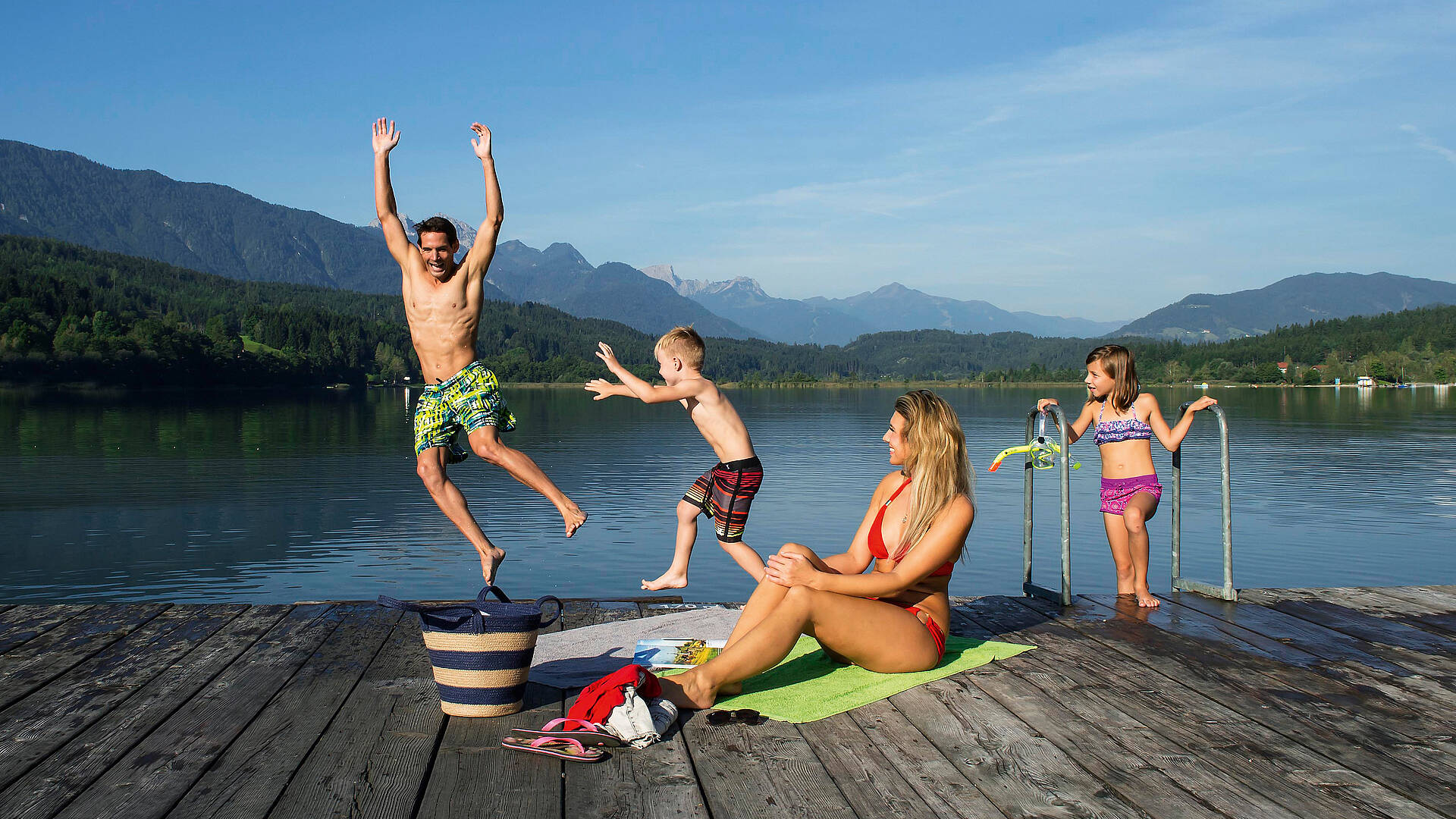 Badespass am Pressegger See  