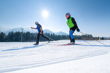 Langlaufloipen in de regio Klopeiner See-Südkärnten